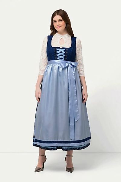 Ulla Popken Dirndl Dirndl Reißverschluss Carree-Ausschnitt ärmellos günstig online kaufen