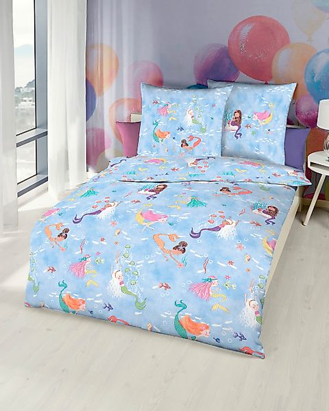 Kaeppel Kinderbettwäsche Kinder-Bettwäsche "Mermaids", Renforcé, Motiv günstig online kaufen