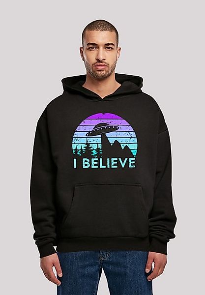 F4NT4STIC Kapuzenpullover I BELIEVE UFO Alien Raumschiff Retro Premium Qual günstig online kaufen