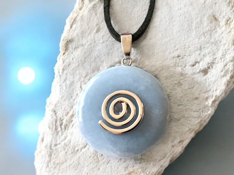 Steinfixx® Lange Kette echter Edelsteindonut 30 günstig online kaufen