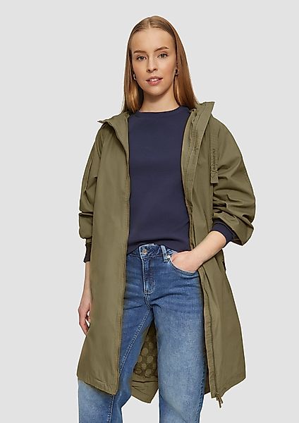 QS Funktionsmantel Schlichter Parka aus Baumwolle günstig online kaufen