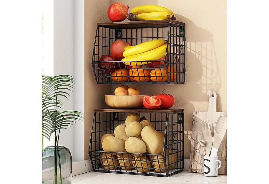 GLIESE Küchenregal Obst- und Gemüseregal, 2-tlg. günstig online kaufen