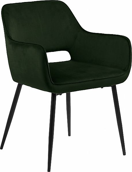 ACTONA GROUP Esszimmerstuhl "Ranja Polsterstuhl", Samtstoff, 2er Set, Metal günstig online kaufen