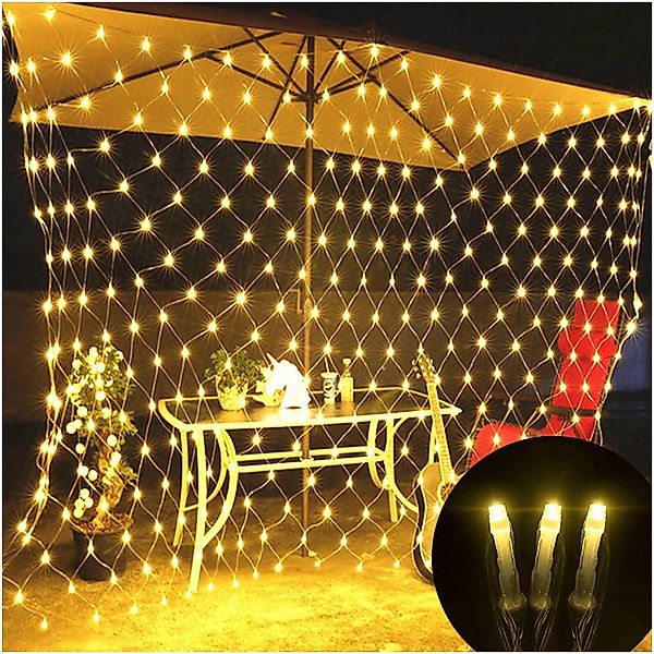 Sunicol LED-Lichterkette Wasserdicht LED Lichternetz Weihnachtsdeko, günstig online kaufen