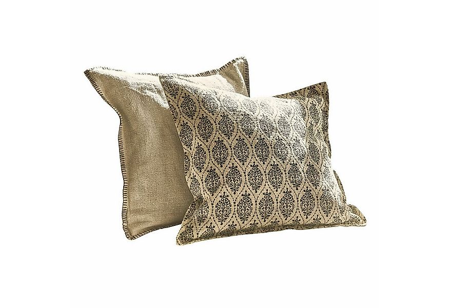 Mirabeau Kissenhülle Kissenhülle 2er Set Ysolde beige/schwarz günstig online kaufen