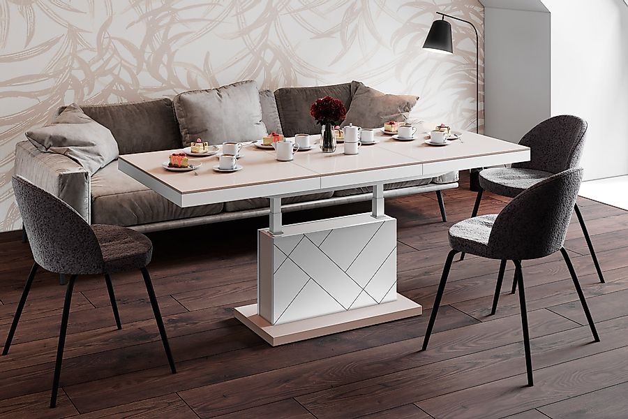 designimpex Couchtisch Design HM-333 Cappuccino / günstig online kaufen