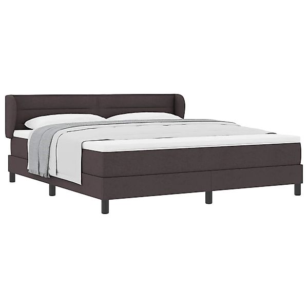 vidaXL Boxspringbett mit Matratze Dunkelbraun 180 x 200 cm Stoff 3339978 günstig online kaufen