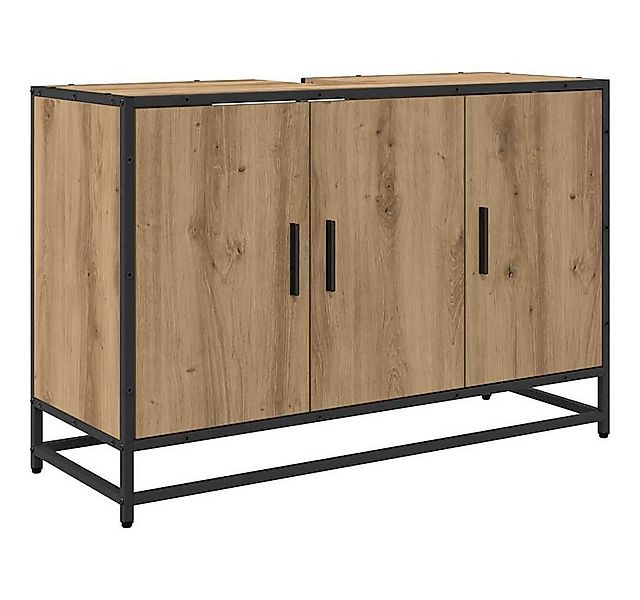 vidaXL Badezimmer-Set Badezimmerschrank Artisan-Eiche 90 x 33 x 60 cm Holzw günstig online kaufen
