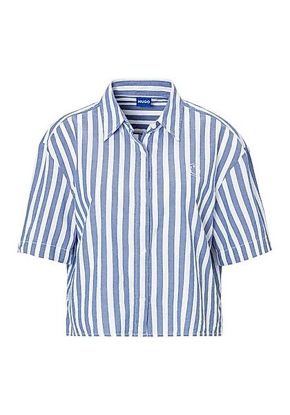 HUGO Blue Klassische Bluse Eleisa_B Oxford Qualität, Logostickerei günstig online kaufen