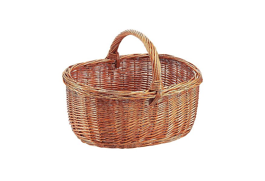 Kobolo Einkaufskorb Henkelkorb Korb aus gekochter Weide geflochten, 20 l günstig online kaufen