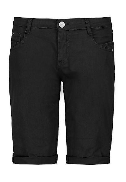 SUBLEVEL Bermudas Elastischer Materialmix, 5-Pocket-Details, Beinumschlag S günstig online kaufen