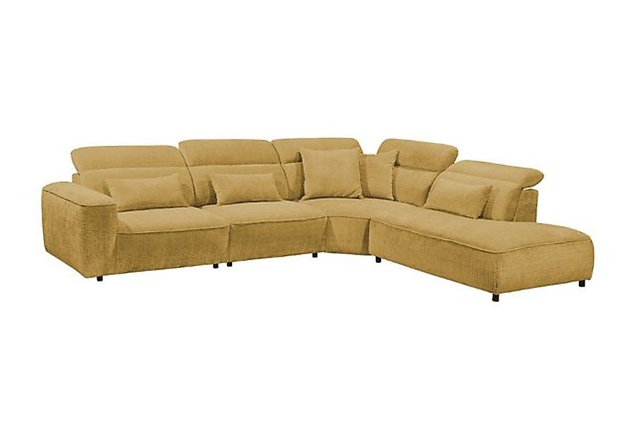 ED EXCITING DESIGN Ecksofa Mansfield, mit verstellbaren Kopflehnen günstig online kaufen