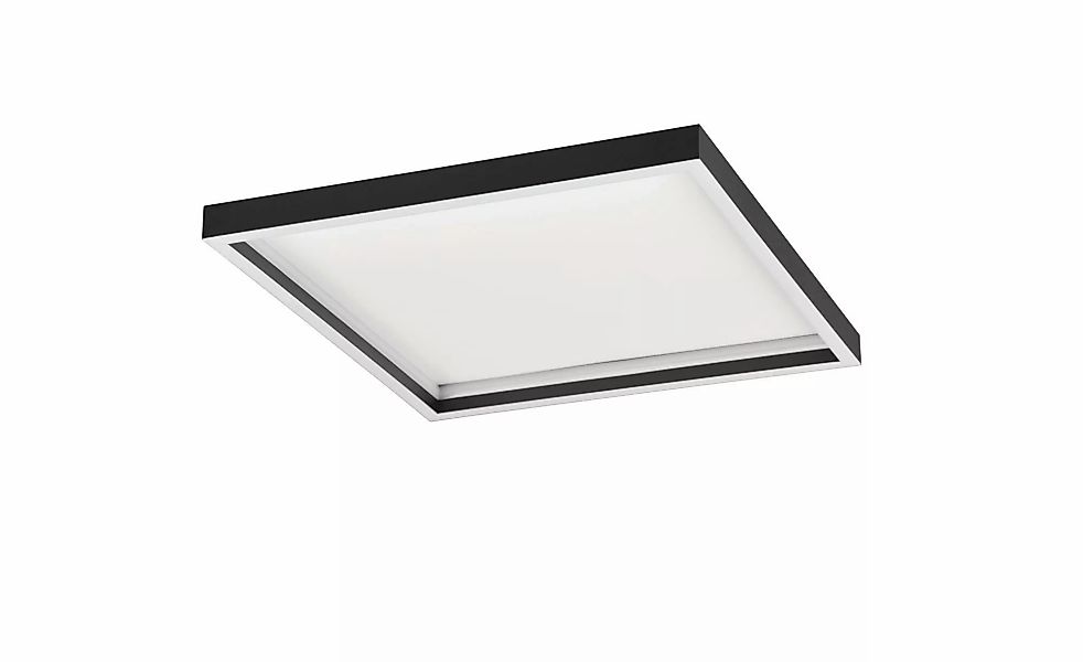 Reality LED-Deckenleuchte Rotonda 1-flammig Schwarz Matt 35 cm x 35 cm günstig online kaufen