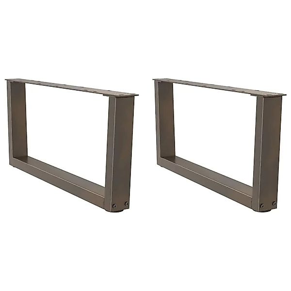 vidaXL Couchtischbeine V-Form 2 Stk Naturstahl 70x30-31,3 cm Stahl 4012619 günstig online kaufen