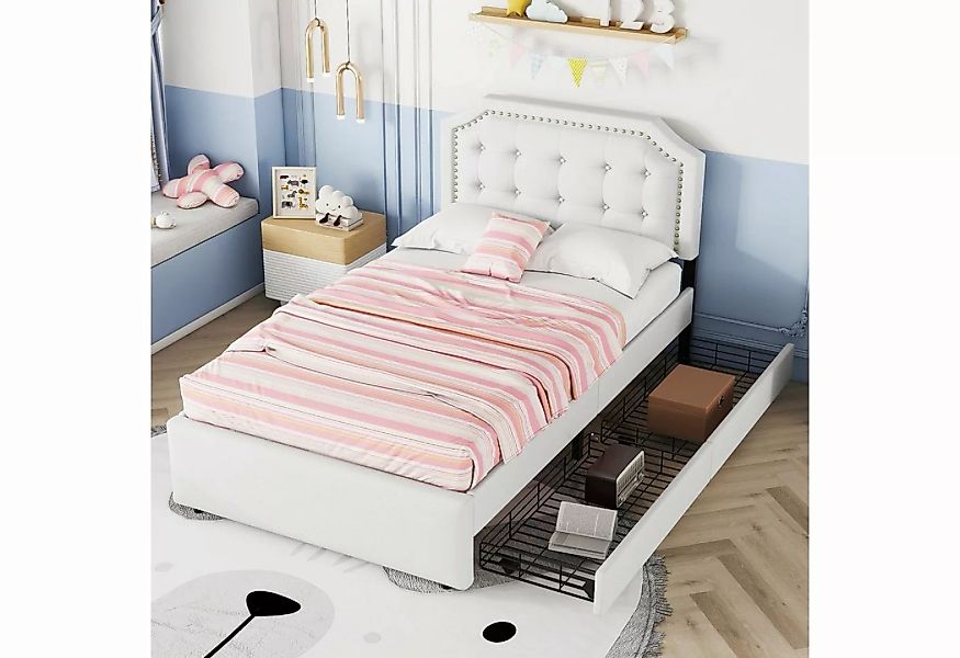 OKWISH Polsterbett Nachttischpolsterung mit dekorativen Nieten, doppelte Sc günstig online kaufen