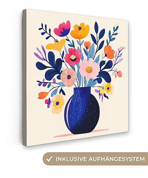 OneMillionCanvasses® Leinwandbild Vase - Blumen - günstig online kaufen