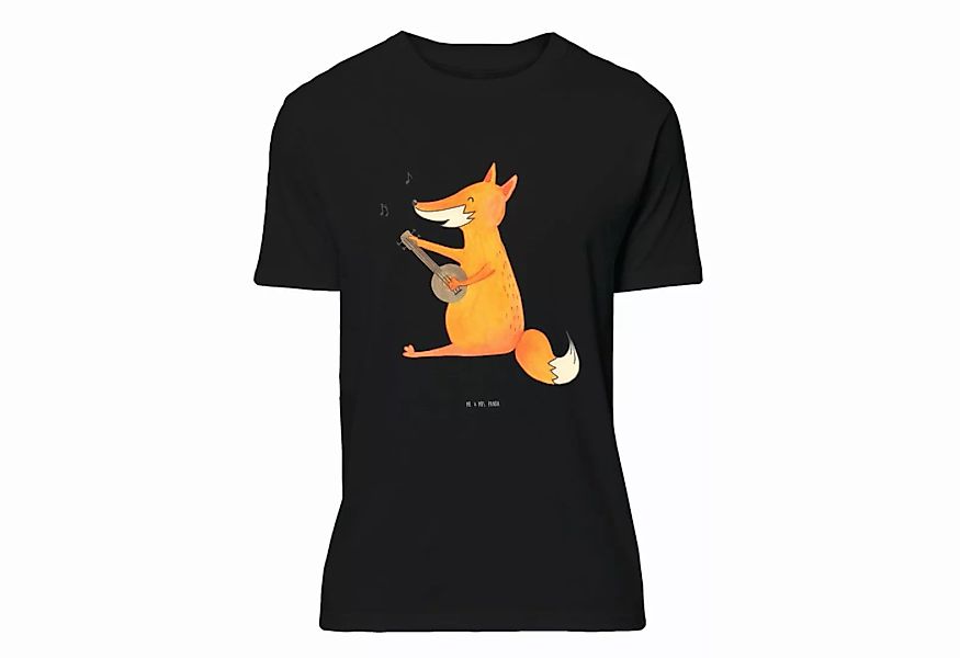 Mr. & Mrs. Panda T-Shirt Fuchs Gitarre - Schwarz - Geschenk, Herrn, Füchse, günstig online kaufen