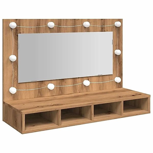 vidaXL Spiegelschrank mit LED Artisan-Eiche 90 x 31,5 x 62 cm 857006 günstig online kaufen
