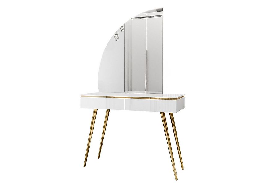 Lookway Schminktisch AURORA-SQ mit Spiegel und LED Beluchtung günstig online kaufen