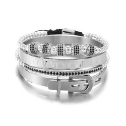 UNIQAL.de Edelstahlarmband Set Edelstahlarmband SET Herren günstig online kaufen