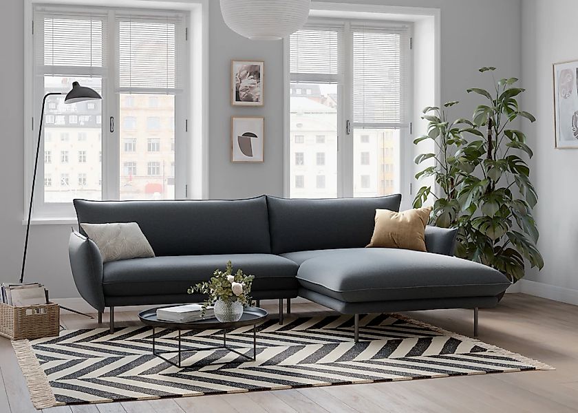 Home affaire Ecksofa "Stine L-Form" Besonderes Design durch Kissenoptik und günstig online kaufen