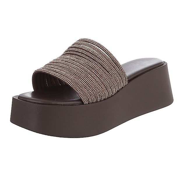 Ital-Design Moderne Plateausandalen mit stilvollem Design für Damen Plateau günstig online kaufen
