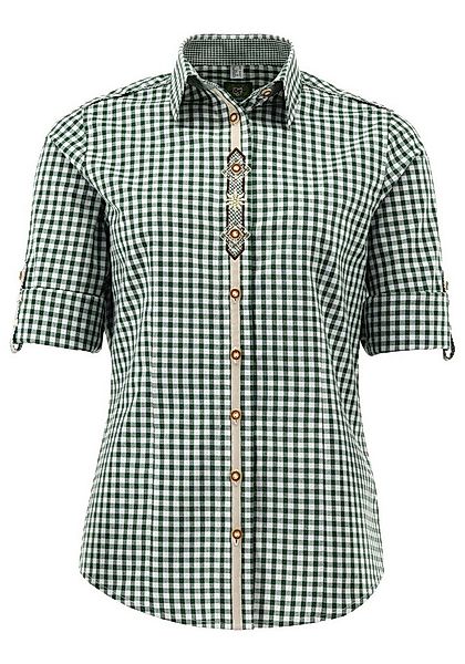 OS Trachten Trachtenbluse Flosa Langarmbluse mit Edelweiß-Stickerei auf der günstig online kaufen