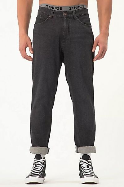 STHUGE 5-Pocket-Jeans STHUGE Dad-Jeans 5-Pocket Tapered Loose Fit günstig online kaufen