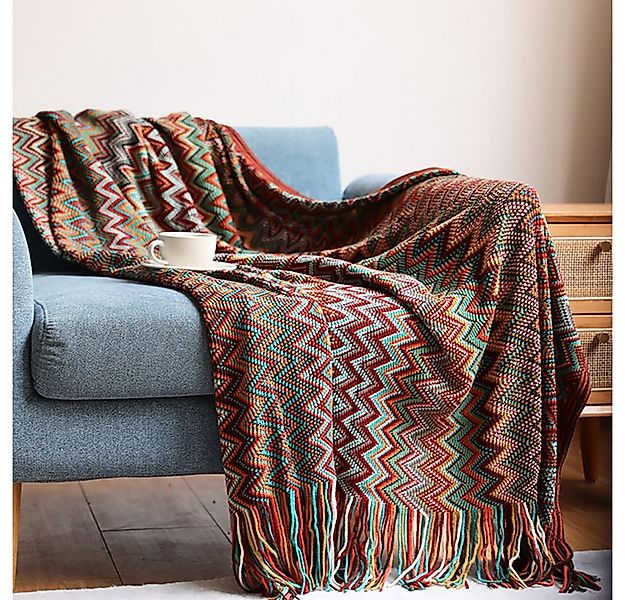 Wohndecke Kuscheldecke Sofadecke Wohndecke Strickdecke Couchdecke, The Beau günstig online kaufen