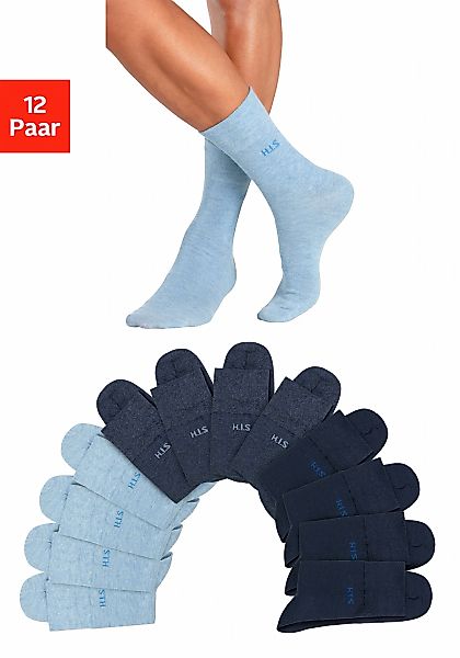 H.I.S Socken Packung, 12 Stk. tlg. ohne einschneidendes Gummi günstig online kaufen