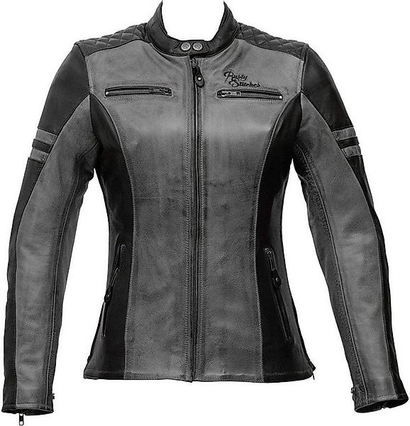 Rusty Stitches Motorradjacke Joyce Damen Motorrad Lederjacke (herausnehmbar günstig online kaufen