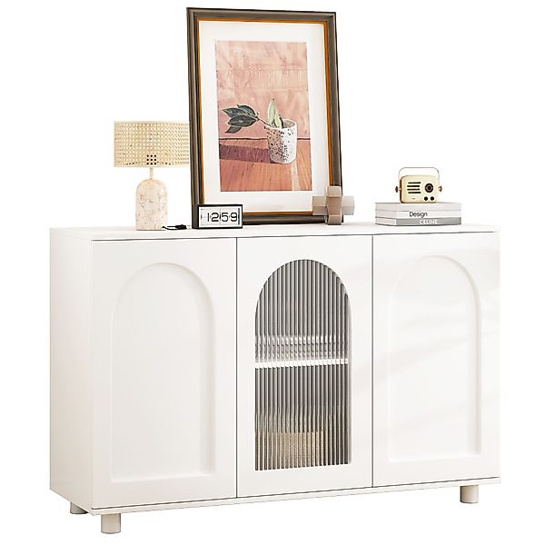 Thanaddo Sideboard U-förmiges Sideboard mit Glastür günstig online kaufen