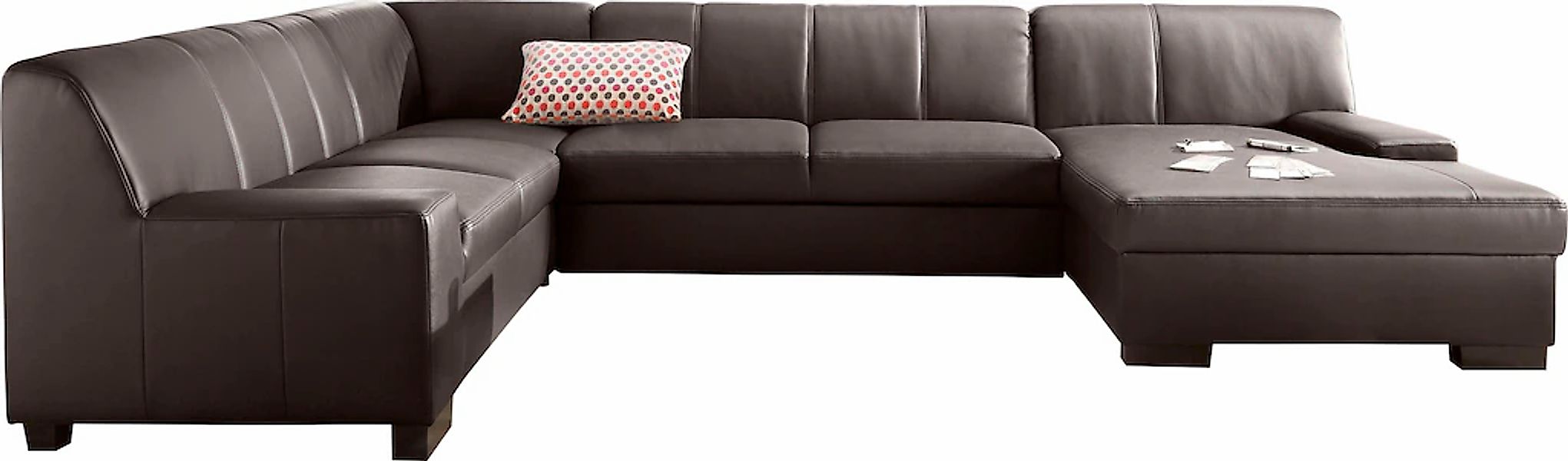 DOMO collection Wohnlandschaft "Norma, mit Kunstleder- oder Lederbezug, vie günstig online kaufen