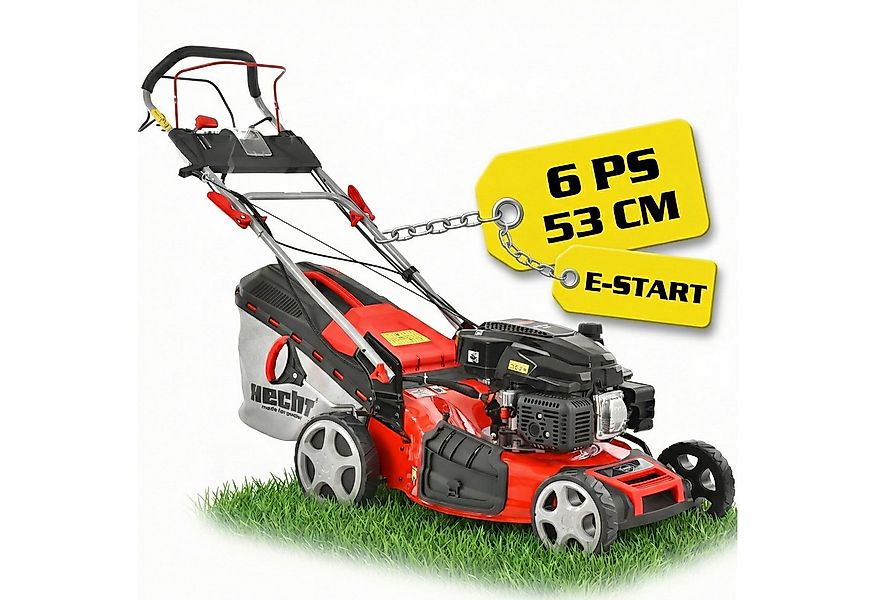 Hecht Benzinrasenmäher 554 SXE 5in1 mit Radantrieb Elektrostart, 53 cm Schn günstig online kaufen