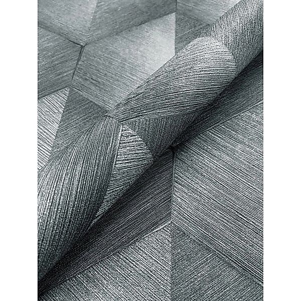 Newroom Vliestapete Talon Anthrazit 3D-Optik Modern FSC® günstig online kaufen