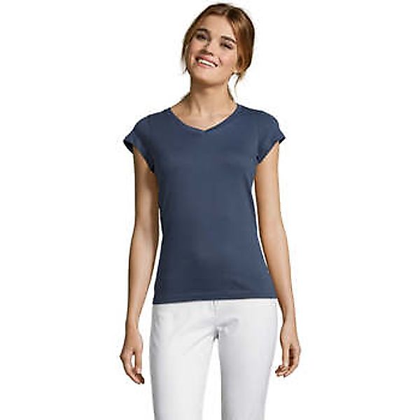 Sols  T-Shirt MOON COLORS GIRL-camiseta mujer cuello pico -  100% algodón günstig online kaufen