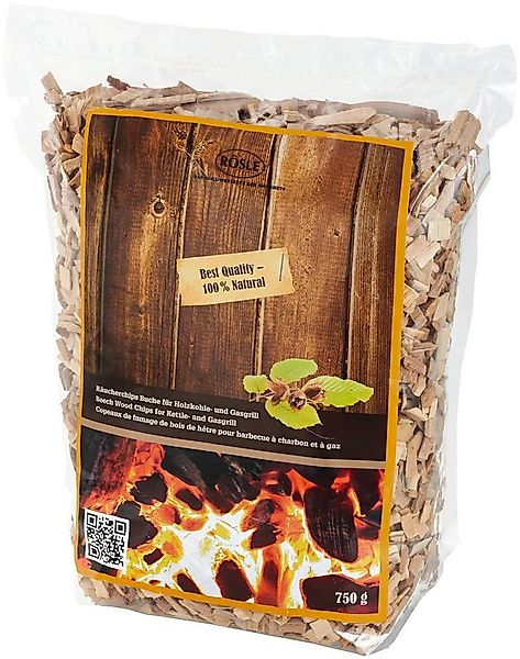 RÖSLE Räucherspäne Räucherchips, 25104, 0,75 kg, Buche, für Räucherbox, nat günstig online kaufen