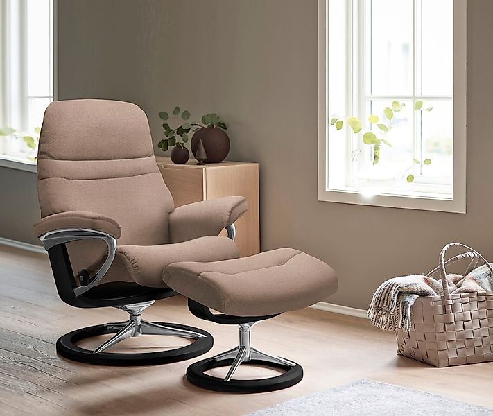 Stressless® Relaxsessel »Sunrise«, (Set, Relaxsessel mit Hocker), mit Signa günstig online kaufen
