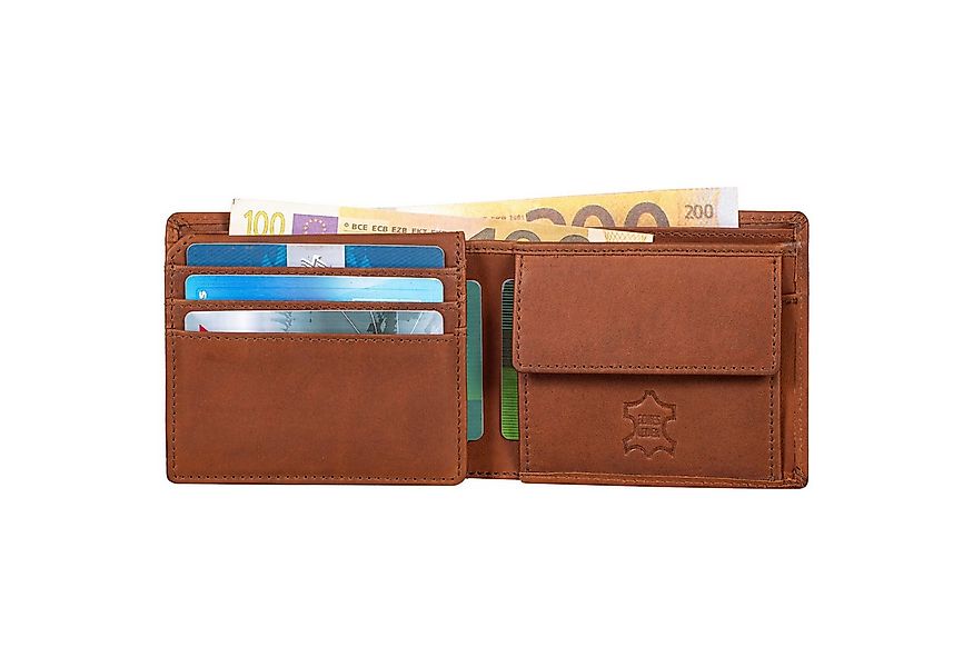 Benthill Geldbörse Herren Geldbörse Echt Leder RFID Slim Portemonnaie Männe günstig online kaufen