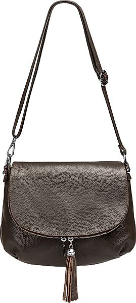 Caspar Umhängetasche Klassische Damen Leder Handtasche günstig online kaufen
