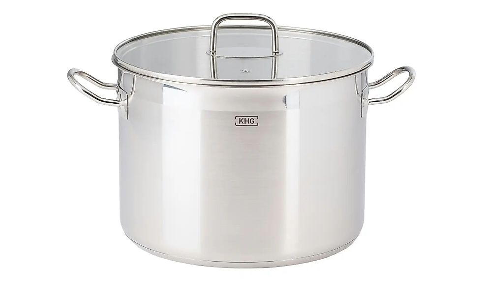KHG Gemüsetopf  LUNA ¦ silber ¦ Edelstahl ¦ Maße (cm): H: 19,5  Ø: 26 Töpfe günstig online kaufen
