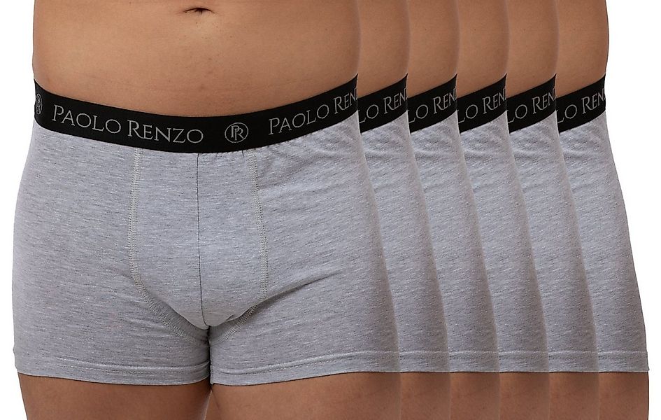 Paolo Renzo Boxershorts (6-St) Atmungsaktive Fitted Herren Boxer Shorts / H günstig online kaufen