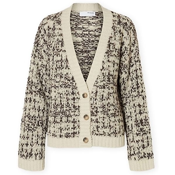 Selected  Strickjacken W Lindsay Cardigan - Birch/Delicious günstig online kaufen