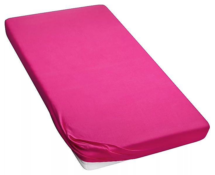MOON-Trend Spannbetttuch Spannbettlaken Jersey 100% Baumwolle-pink-200x200 günstig online kaufen