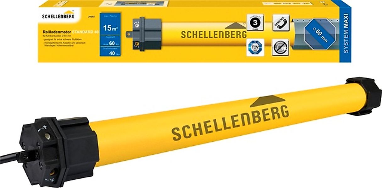 SCHELLENBERG Rollladenmotor »Standard, Rohrmotor mit mechanischer Endlagene günstig online kaufen