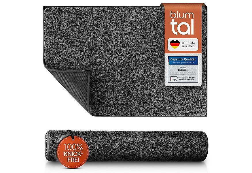 Blumtal Fußmatte Fußmatte außen & innen mit wasserdichter TPR-Rückseite, Mi günstig online kaufen