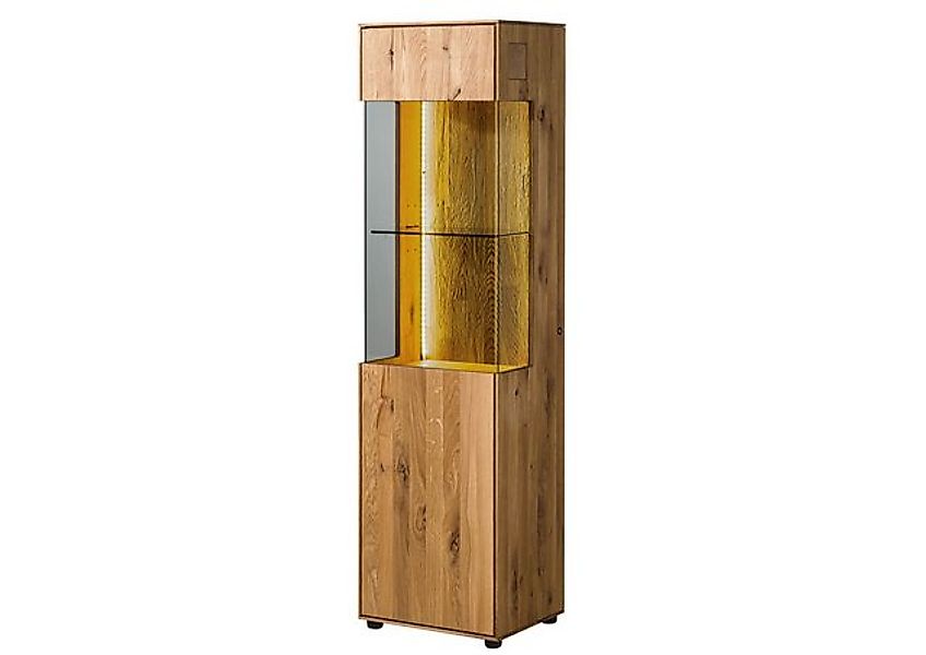 Massivmoebel24 Standvitrine #230 (Wildeiche 45x38x168 natur geölt WIEN #230 günstig online kaufen