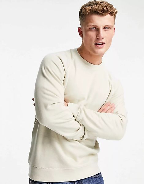 Only & Sons – Sweatshirt in verwaschenem Beige mit Rundhalsausschnitt, Komb günstig online kaufen