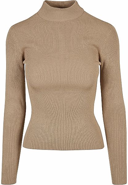 URBAN CLASSICS Sweater "Urban Classics Damen Ladies Rib Knit Turtelneck Swe günstig online kaufen