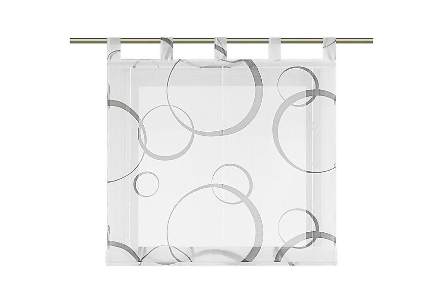 Joyswahl Raffrollo, mit Schlaufen, mit buntes Blasenmuster für Fenster Voil günstig online kaufen